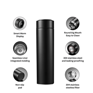 Smart LED Temperature Water Bottle – 500ml