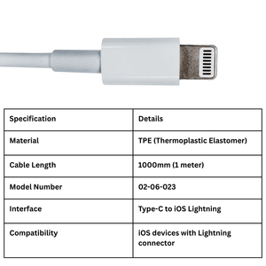 Interlink NEXTGEN iOS Type - C to Lightning PD Fast Charging Cable | 1000mm | High - Speed Data & Charging - Zenty Tech