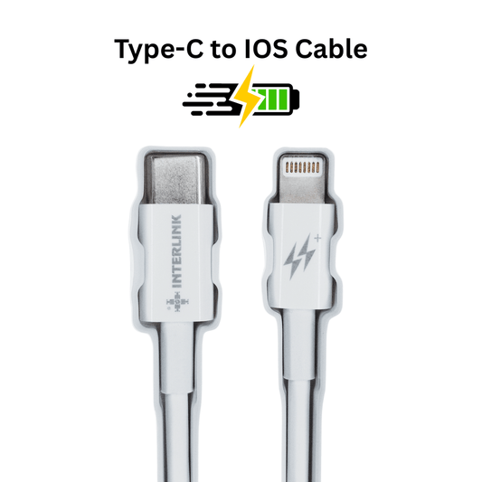 Interlink NEXTGEN iOS Type - C to Lightning PD Fast Charging Cable | 1000mm | High - Speed Data & Charging - Zenty Tech