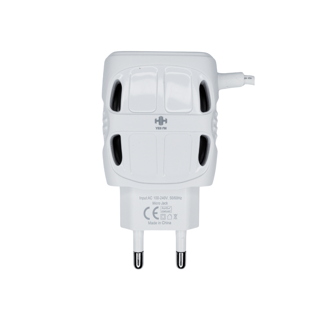 YES I’M Bolat Fast Charger – Dual USB Output, Fixed Micro USB Cable, High - Efficiency Wall Charger - Zenty Tech