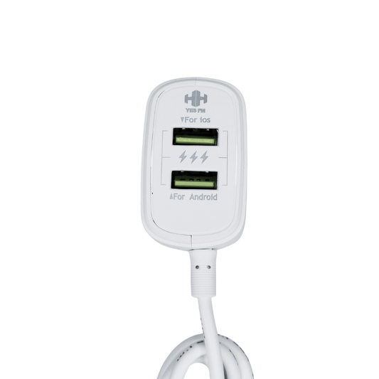 YES I’M Bolat Fast Charger – Dual USB Output, Fixed Micro USB Cable, High - Efficiency Wall Charger - Zenty Tech