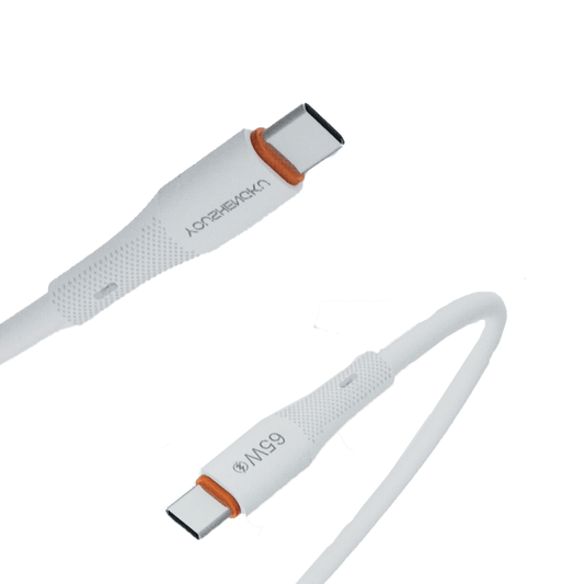 Youshengku 65W Type - C to Type - C Silicone Fast Charging Cable | K - 130 | 1M | Ultra - Durable & Baby Safe - Zenty Tech