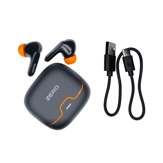 ZERO Wave Pro Earbuds – ENC Quad Mic, 100 Hours Playtime, Gaming Mode 45ms, Type - C Fast Charging, Premium Bass TWS - Zenty Tech